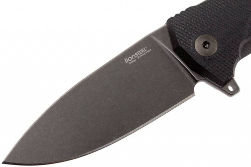 Складной нож Lion Steel KUR BBK G10 Black Flipper фото 10